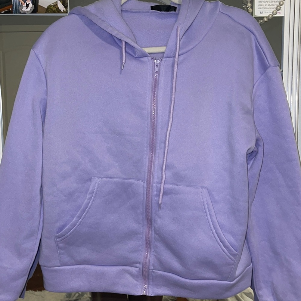 Purple Shein zip up hoodie